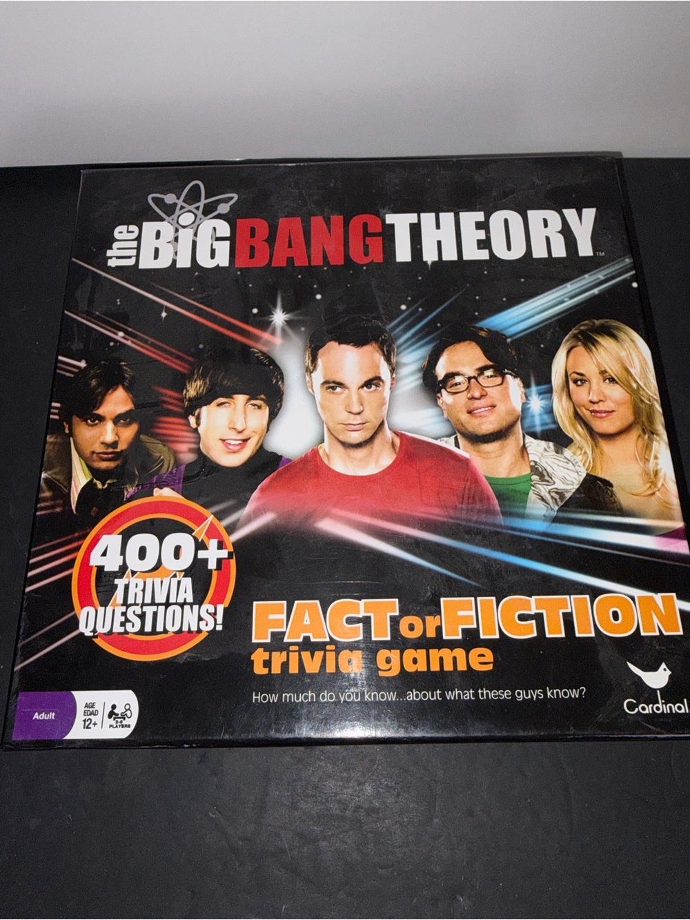 The Big Bang Theory Fact or Fiction Trivia Game - Black